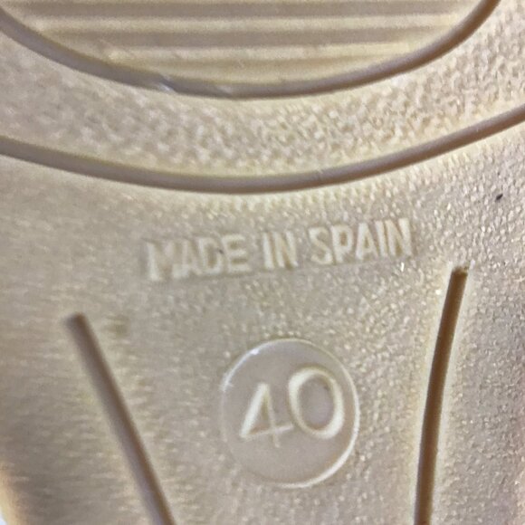 Kanna Women's Sandals Size 9 Espadrille Wedge Reptile Embossed Open Toe Strap - Picture 8 of 9